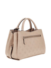 GUESS 1 USCITA Guess Phoebe Girlfriend Satchel Borsa a Mano Donna Simply Taupe Logo - Beige Simply Taupe Logo
